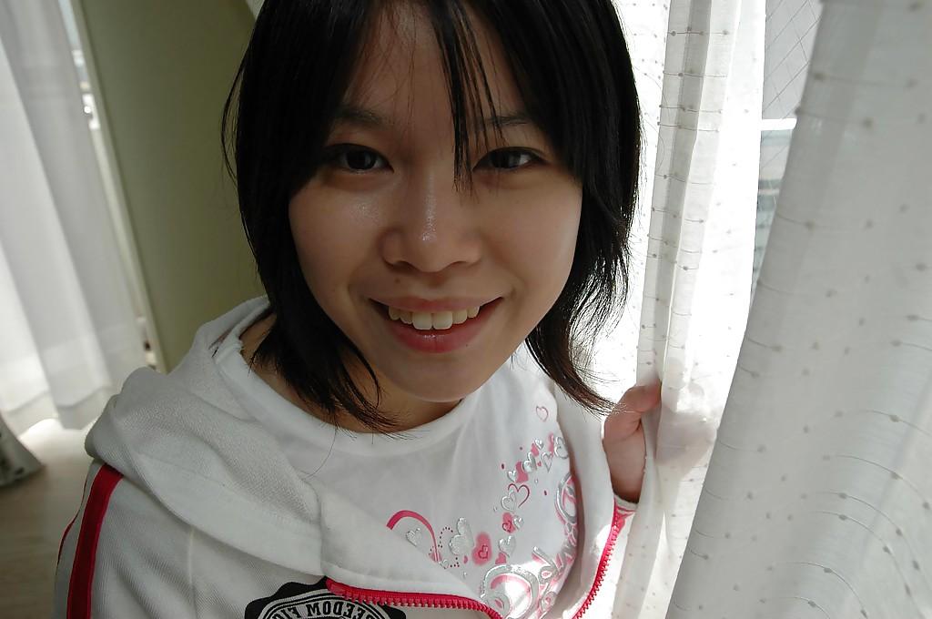 16P Smiley asian teen Sae Aihara strips down and gets her clit vibed
