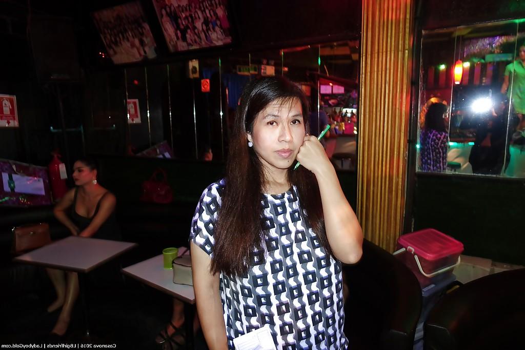 16P Group of non nude Asian shemales flirt and tease in public