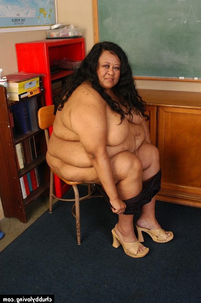16P SSBBW teacher Debrina letting her massive saggy tits loose in classroom