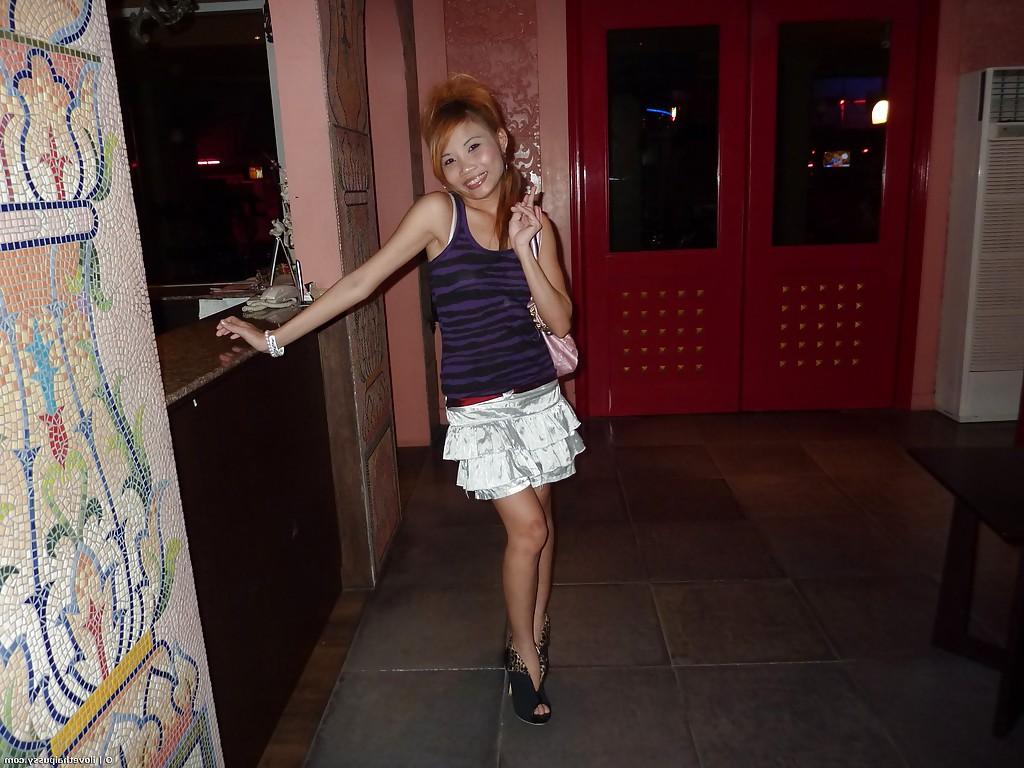16P Sweet asian babe in mini skirt taking a shower and getting fucked