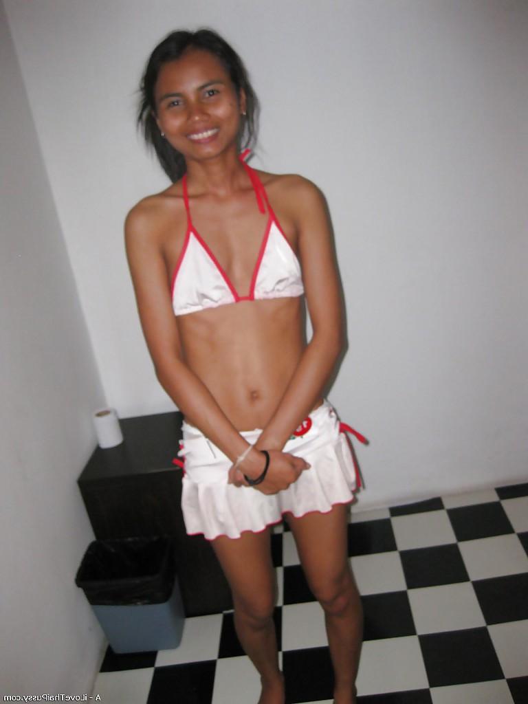 16P Skinny asian babe with tiny tits taking a shower and getting banged