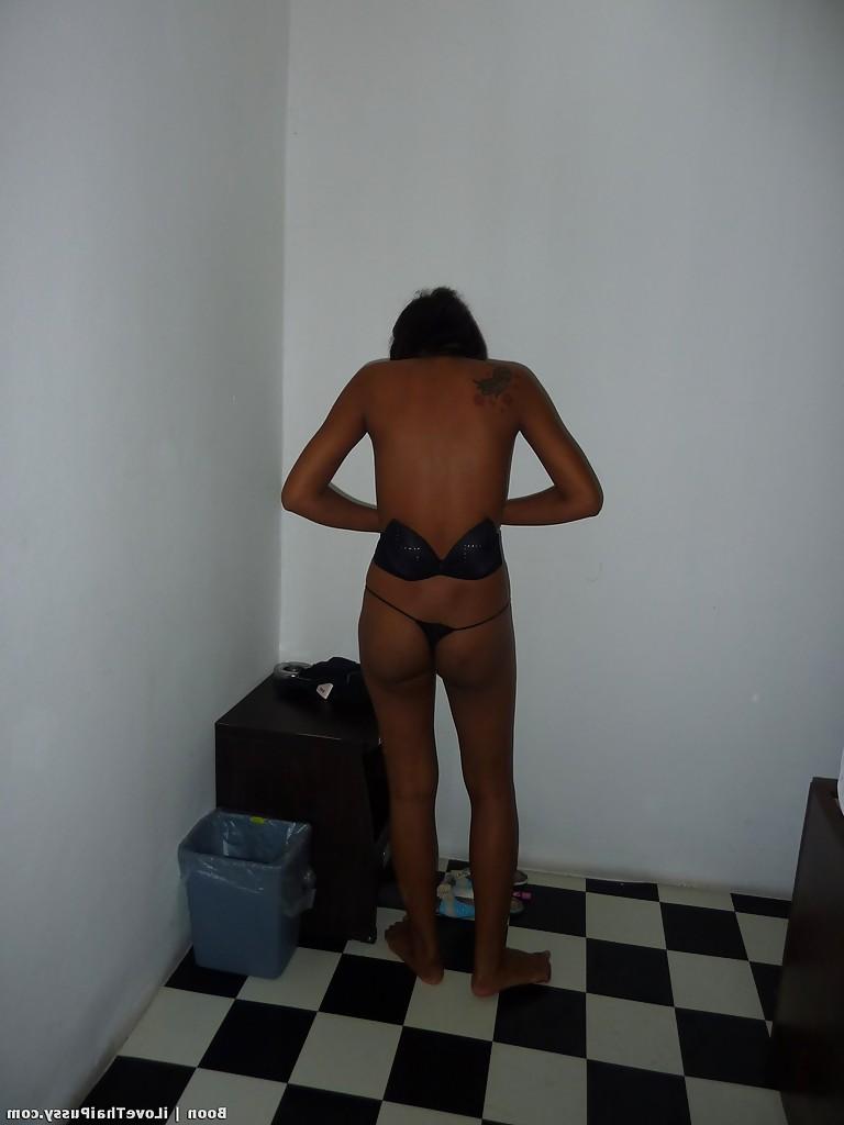 15P Swarthy asian babe with small tits taking a shower and getting fucked