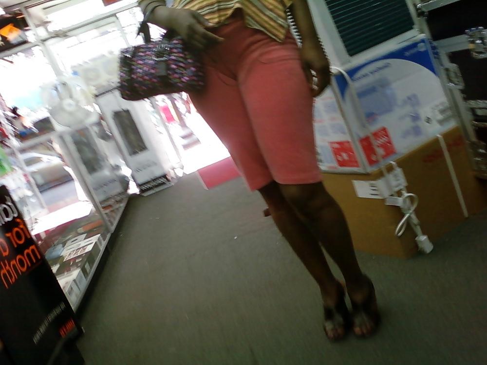 10P Black ass in tight clothes
