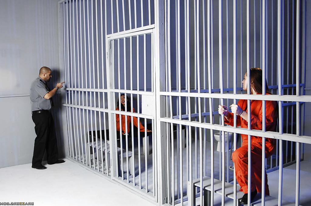 16P Stunning asian wife Asa Akira gangbanged by officers in prison