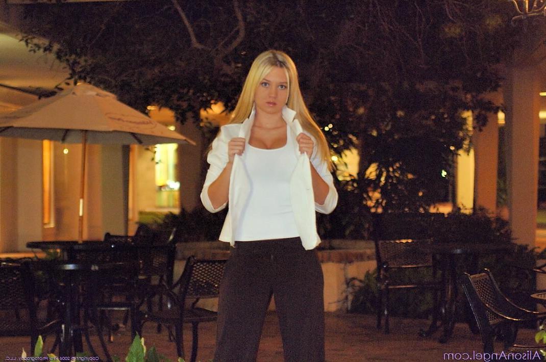 20P Pictures of Alison Angel being naughty in public