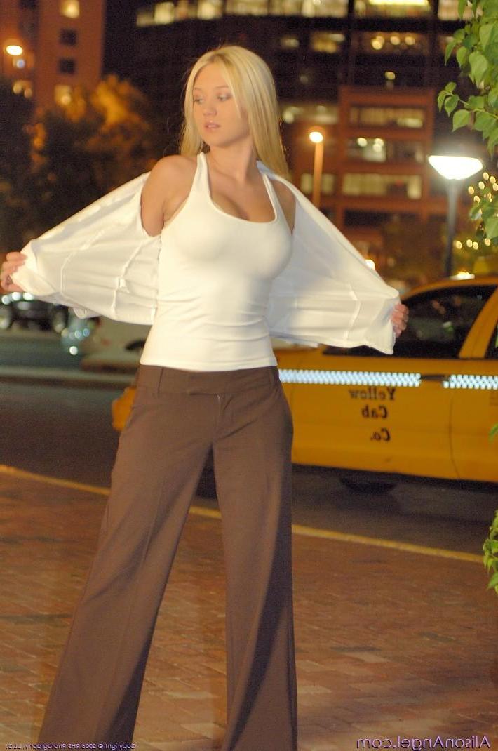 20P Pictures of Alison Angel being naughty in public