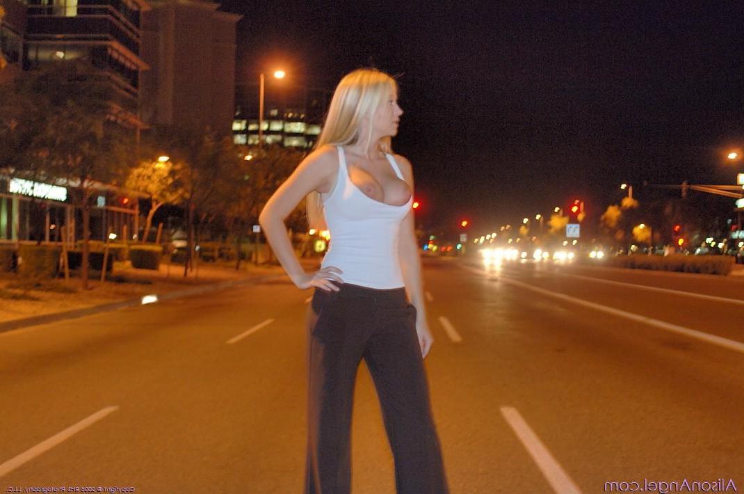 20P Pictures of Alison Angel being naughty in public