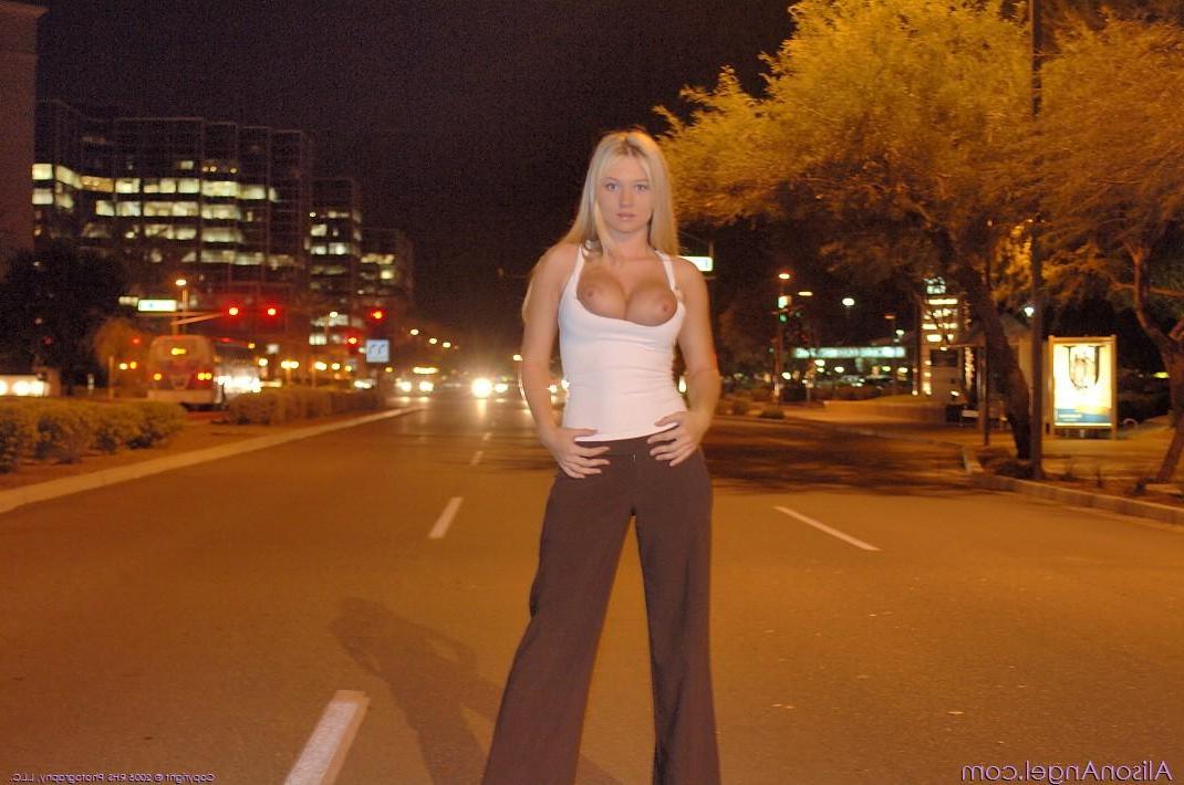 20P Pictures of Alison Angel being naughty in public