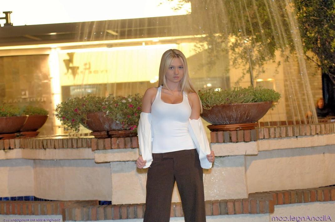 20P Pictures of Alison Angel being naughty in public