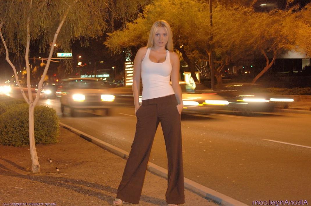 20P Pictures of teen Alison Angel flashing in public