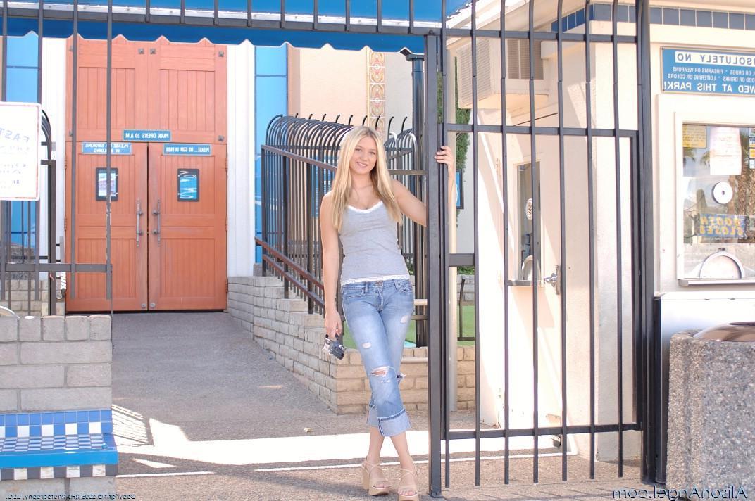 20P Pictures of Alison Angel being naughty in public