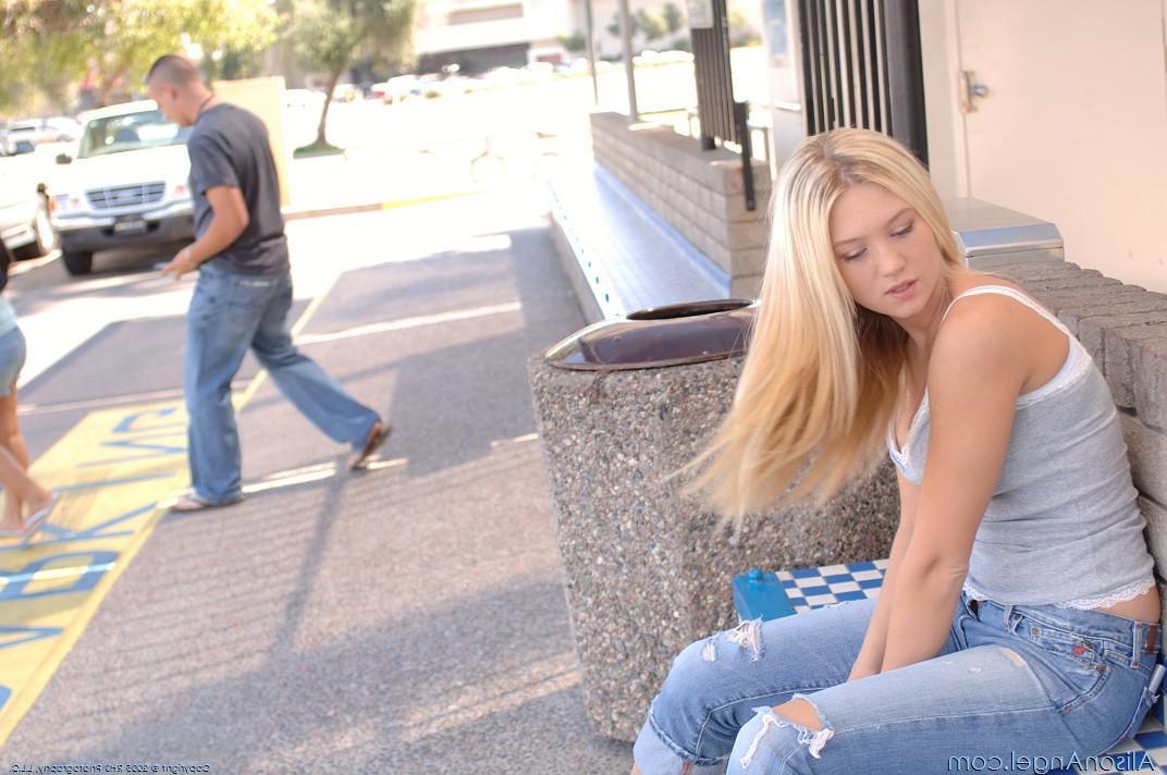 20P Pictures of Alison Angel being naughty in public