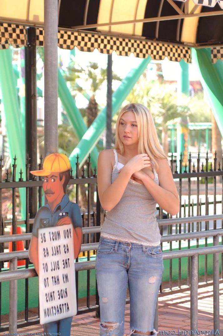20P Pictures of Alison Angel being naughty in public