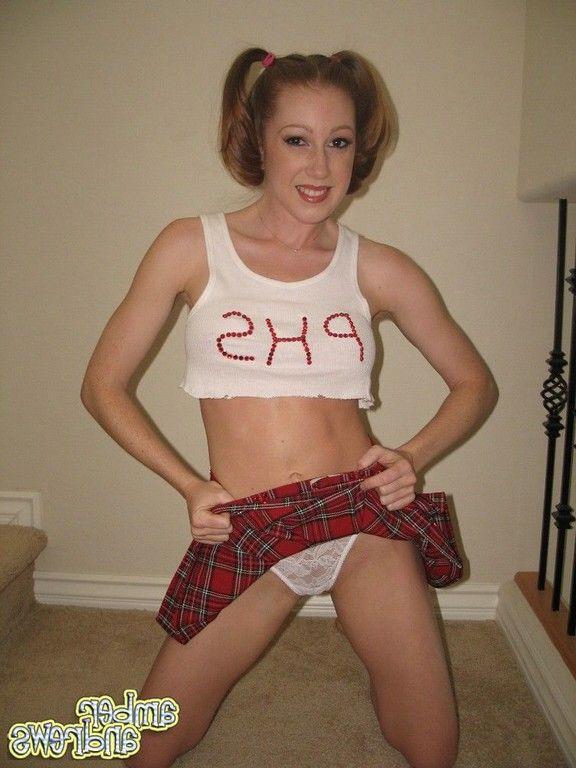 18P Pictures of teen Amber Andrews being a naughty schoolgirl