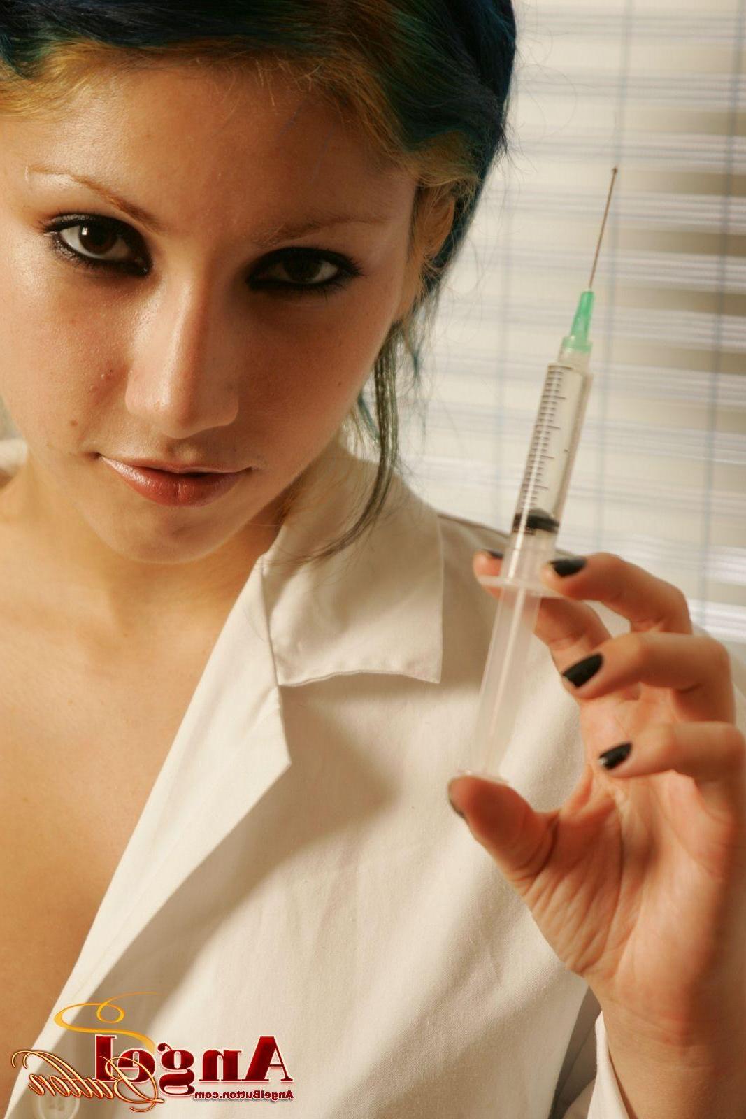 20P Pictures of Angel Button as a naughty nurse