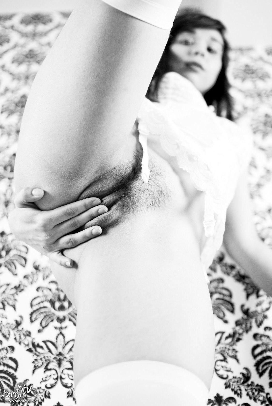 20P Pictures of Ariel Rebel looking vintage in black and white