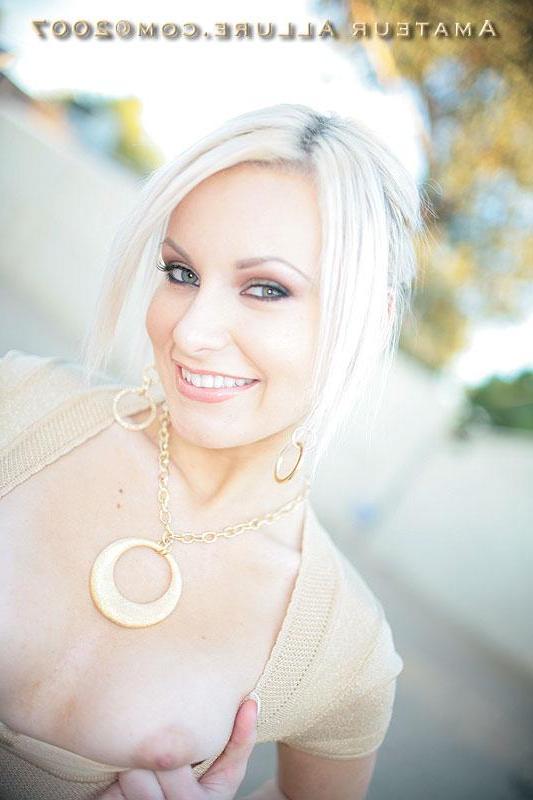 16P Gorgeous blonde teen Loren poses and deepthroats cock