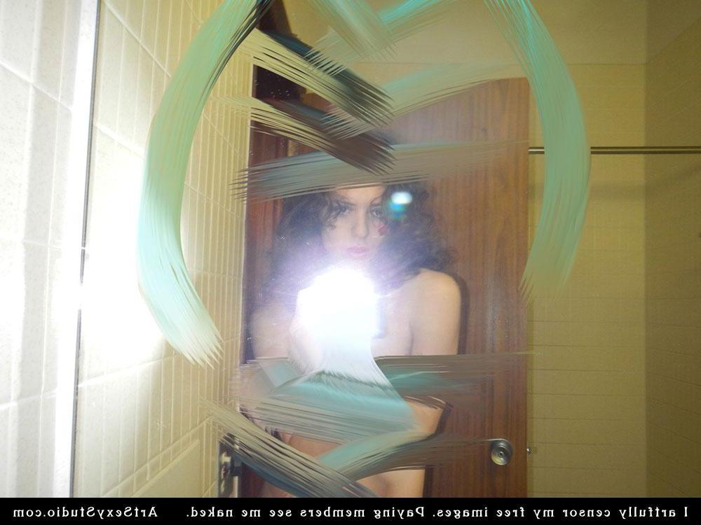 16P Brunette hottie Blush takes some sexy selfies