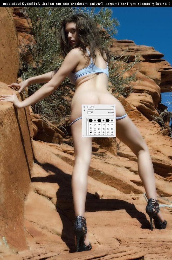 16P Brush babe Blush teases all artistic like outside