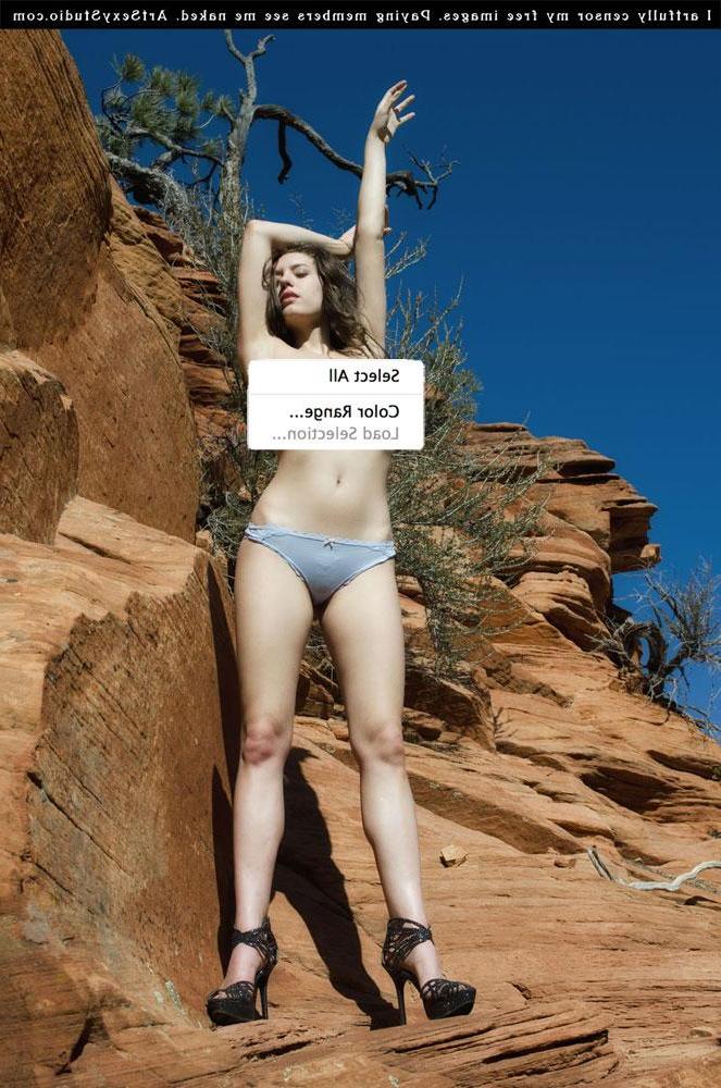 16P Brush babe Blush teases all artistic like outside