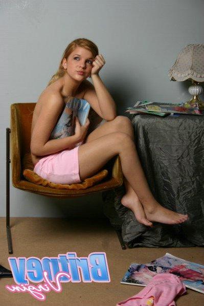 12P Pictures of teen amateur Britney Virgin having some naughty fun
