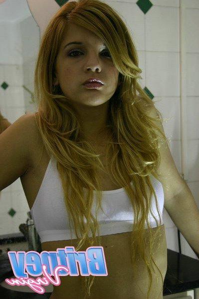 16P Pictures of teen Britney Virgin teasing in her underwear