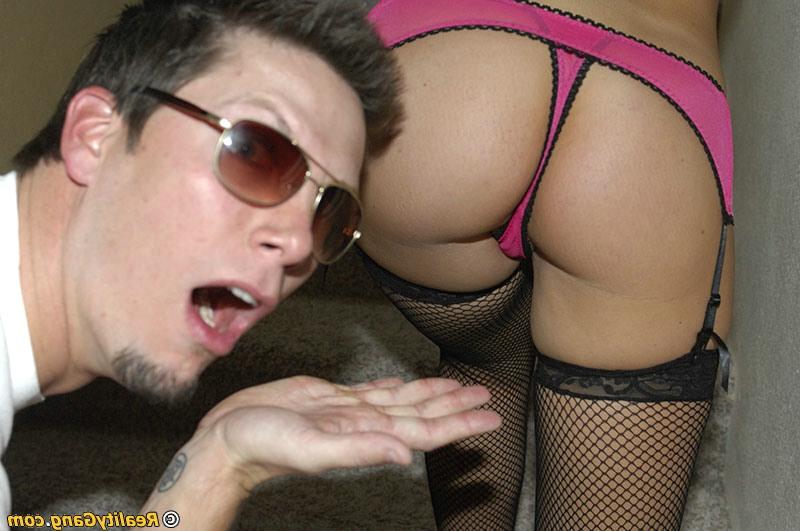 16P Gorgeous chick in stockings Jayden Jaymes gets her pierced pussy cocked up