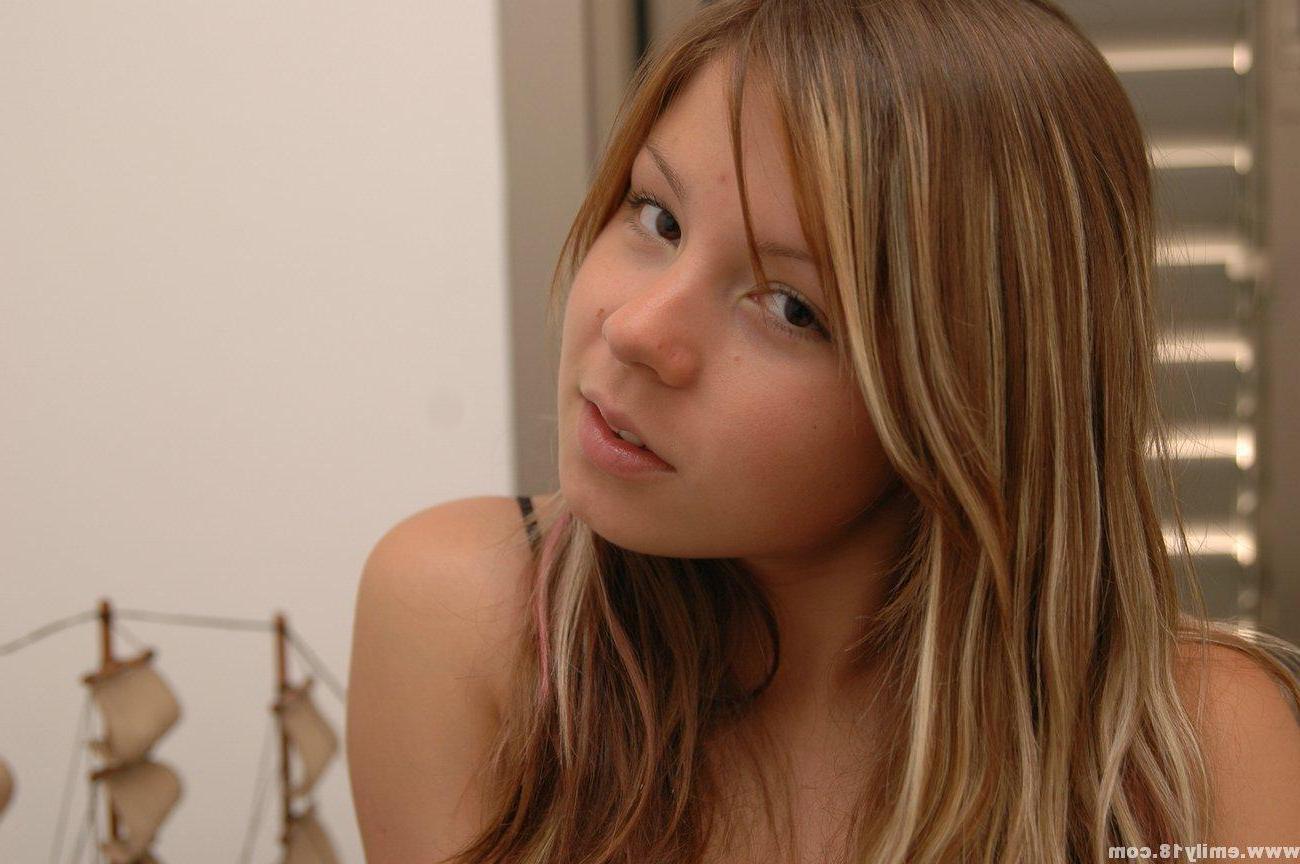 15P Teen girl in her tight black thong