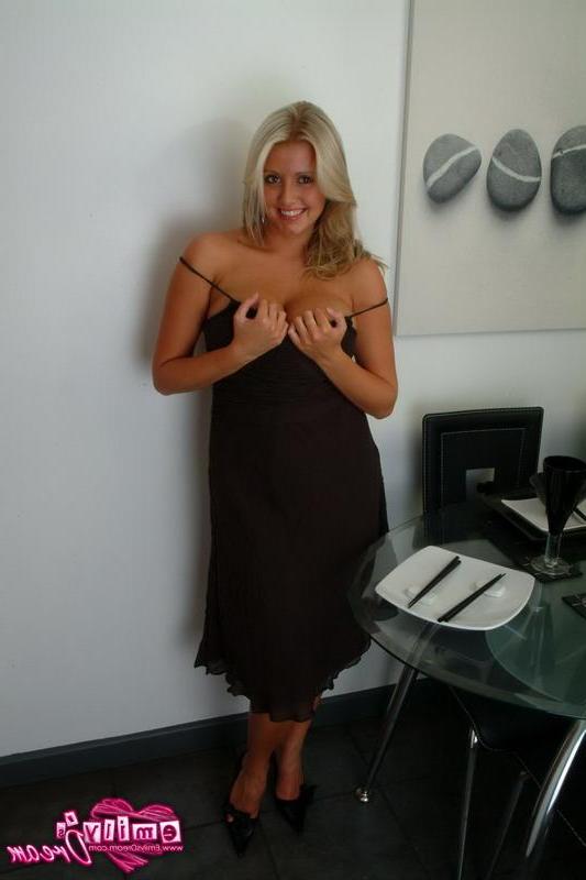 16P Pictures of Emily's Dream trying to hold her massive tits in her tiny hands