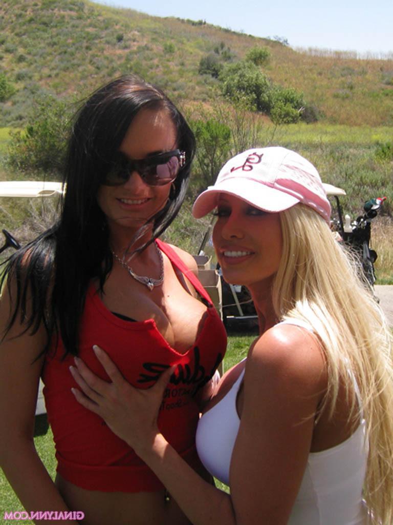 15P Gina Lynn Golfs With Friends