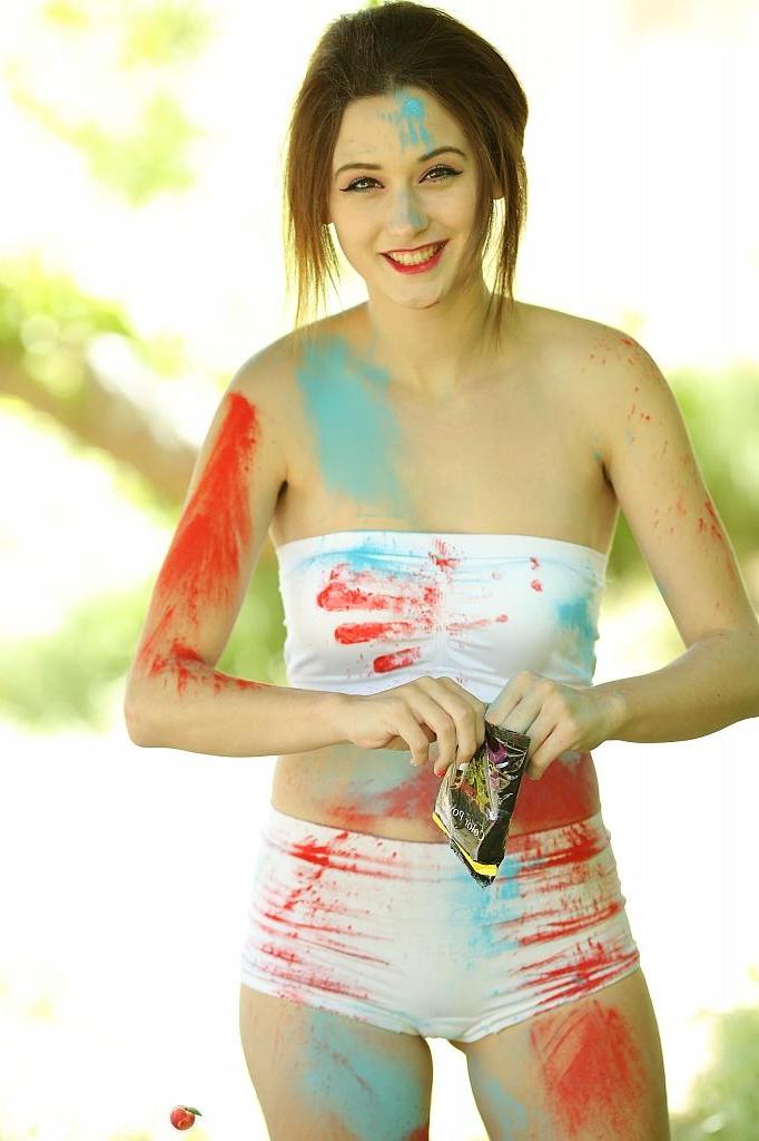 15P Redhead teen Hayden Ryan is all full of colour