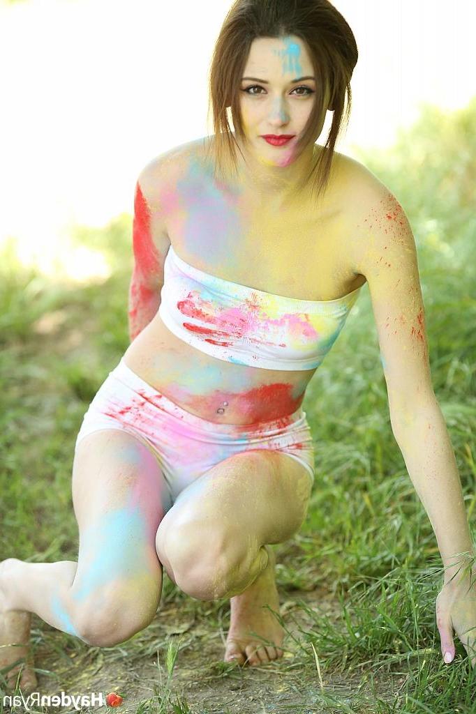 15P Redhead teen Hayden Ryan is all full of colour