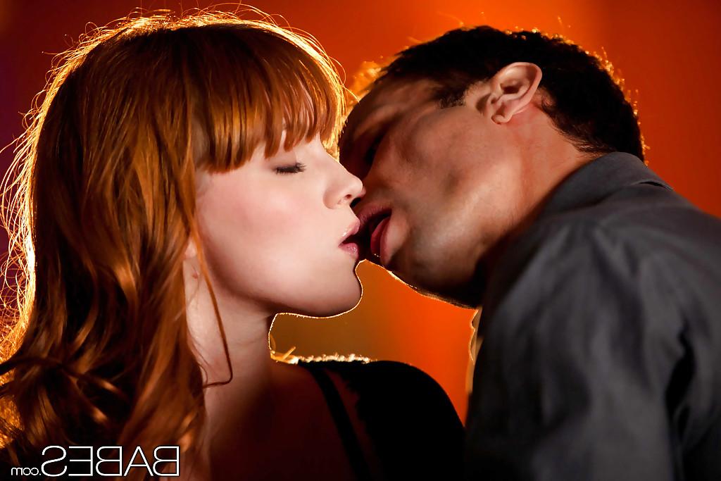 16P Frolic redhead teen gives a sensual blowjob and gets nailed tough