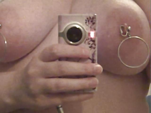 4P Makeshift nipple clamps, with clip-on Earrings