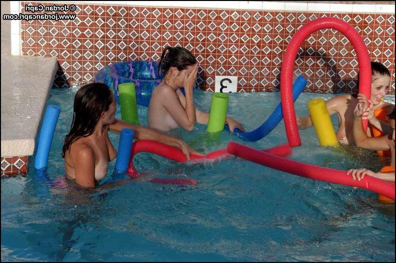17P Pictures of Jordan Capri getting naughty with her girlfriends by the pool