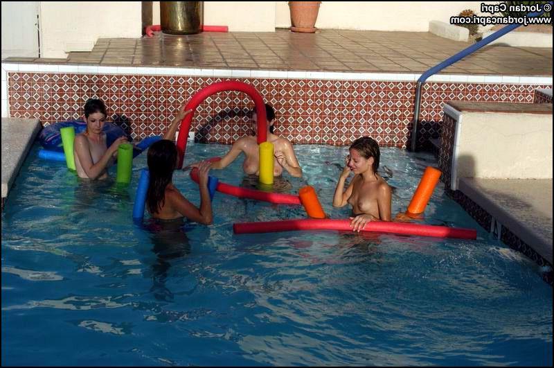 17P Pictures of Jordan Capri getting naughty with her girlfriends by the pool