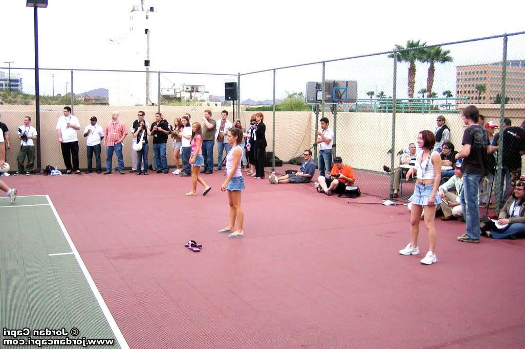20P Jordan and her friends get naughty on the tennis court