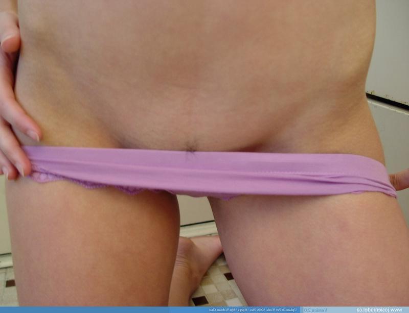20P Pictures of Josie Model stripping in the kitchen