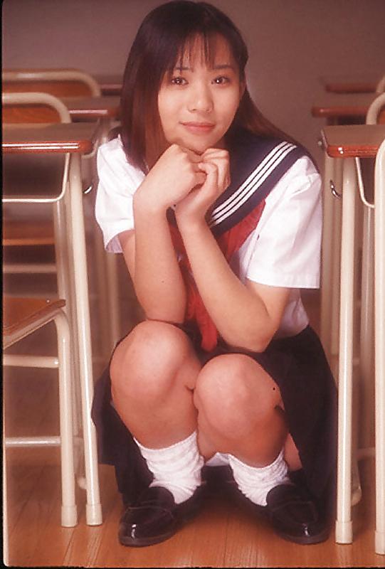 15P Asian girl in the classroom