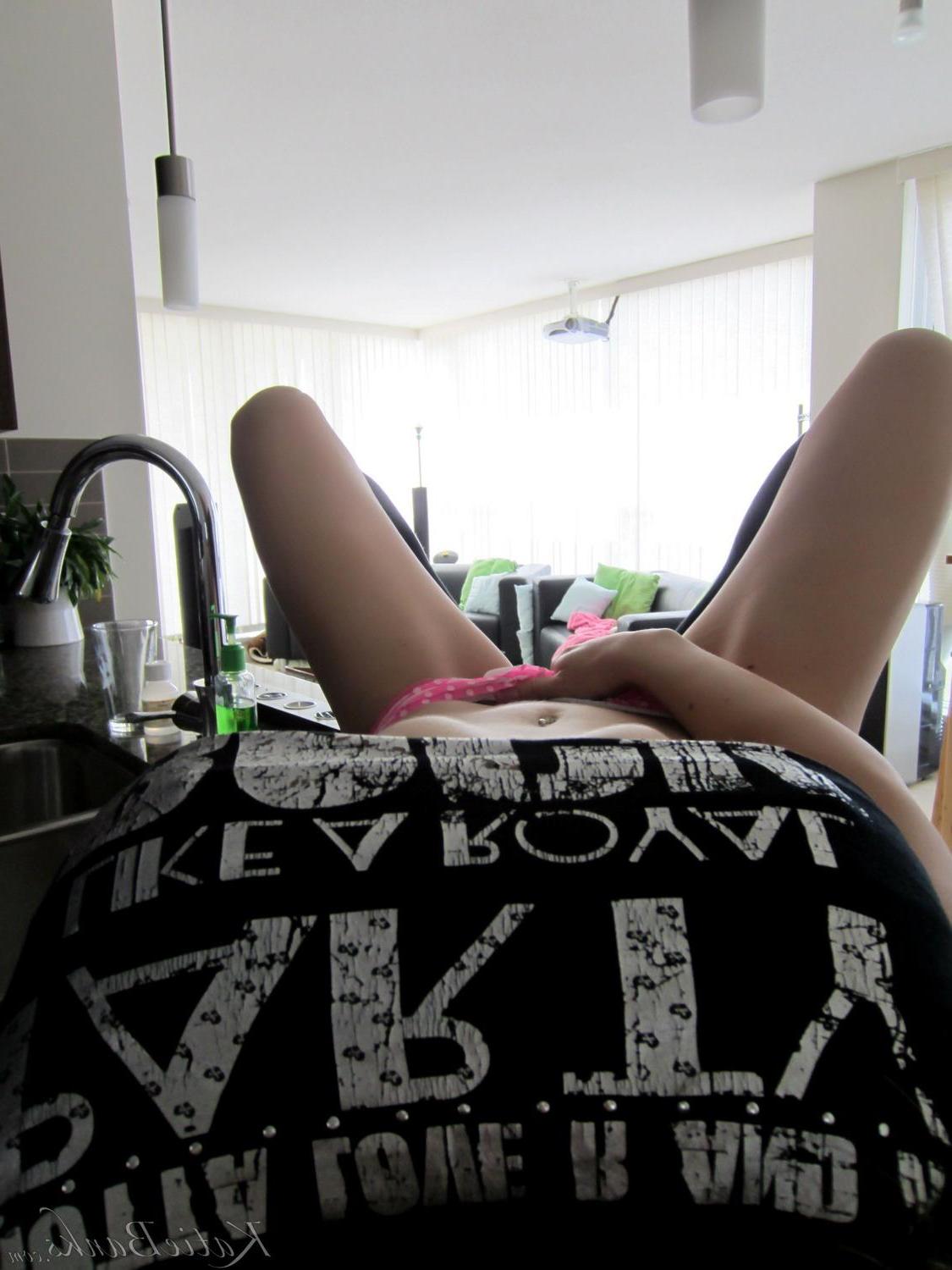 15P Pictures of Katie Banks ready to rock n roll on the kitchen counter