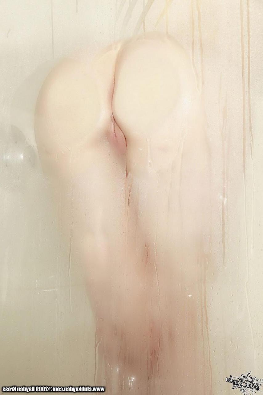 15P Pictures of blonde teen Kayden Kross getting wet for you in the shower