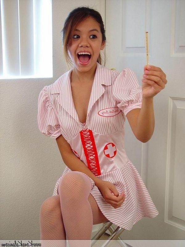 15P Pictures of teen Kona Kalani dressed as a naughty nurse