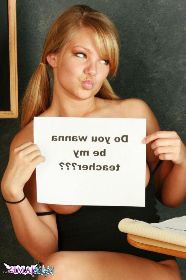 15P Pictures of Kylie James being naughty in class