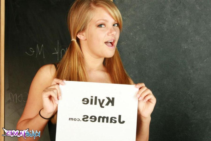15P Pictures of Kylie James being naughty in class