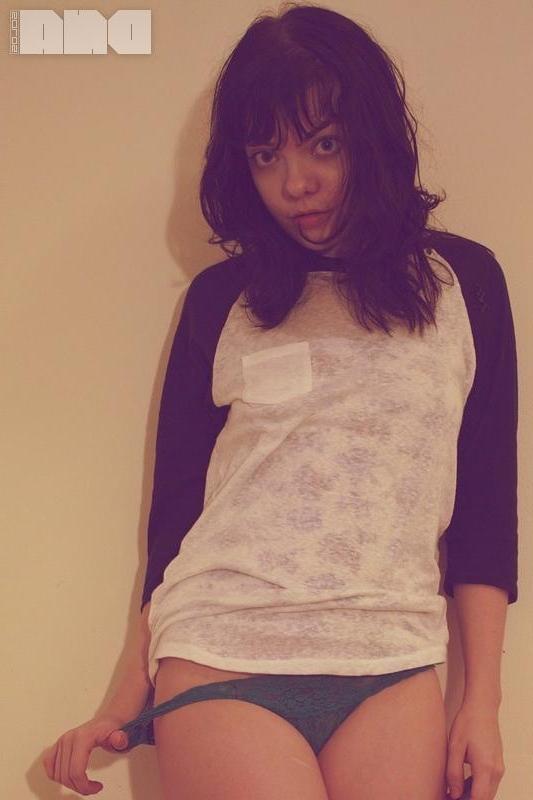 15P Brunette model Lilly Rose flashes in this artistic set