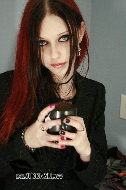 20P Bilder von Liz Vicious, ganz Gothic und sexy