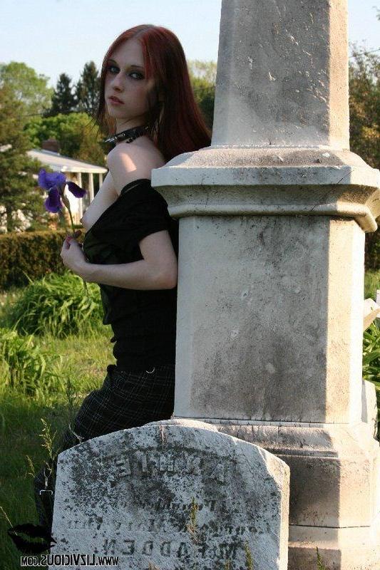 16P Liz hangs out at a cemetary
