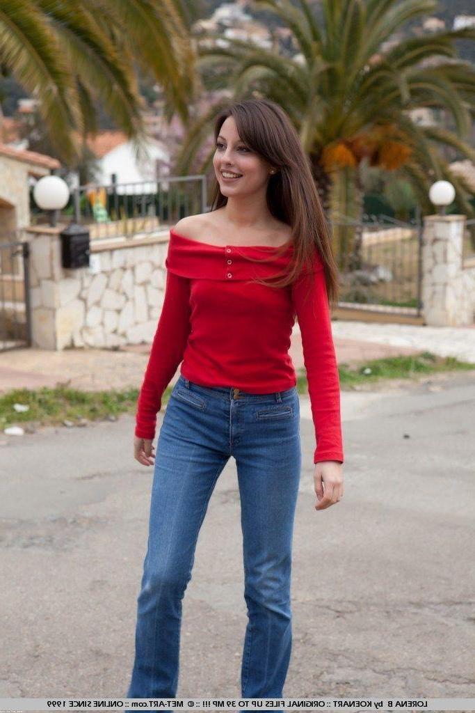 18P Pictures of Lorena B wearing a men's shirt and nothing else