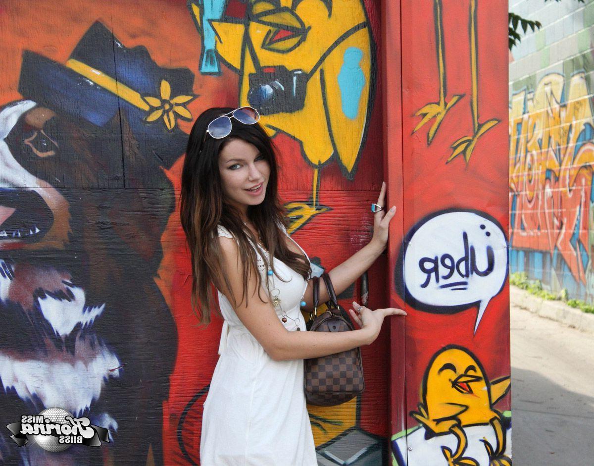 12P Candid pictures of Miss Korina Bliss out and about
