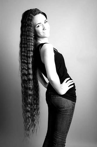 25P Sexy long hair